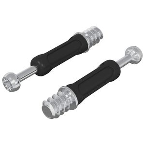 vidaXL Șurub pentru &Icirc;ncuietoare Cam 2 pcs Argintiu și Negru M6 x 40 mm