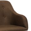vidaXL Scaun de masă pivotant, maro, material textil