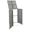 vidaXL Magazie de pubelă, antracit, 76 x 78 x 120 cm, poliratan