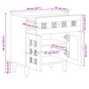 vidaXL Dulap de noapte Maro 50 x 33 x 60 cm Lemn de mango solid