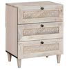 vidaXL Dulap de noapte Alb 50 x 33 x 62 cm Lemn prelucrat