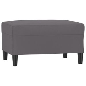 vidaXL Taburet, gri, 70x55x41 cm, piele ecologică