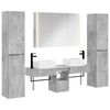 vidaXL Set de mobilier pentru baie 6 pcs Gri Beton