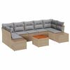 vidaXL Set de canapele pentru grădină 8 buc. Beige și gri deschis