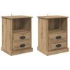 vidaXL Dulap de noapte 2 buc. Stejar Artizanal 36 x 43 x 60 cm