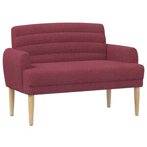vidaXL Canapea cu capitonaj butonat Roșu Vin 116 x 67 x 80 cm Țesătură