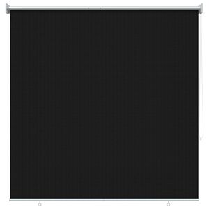 vidaXL Jaluzea exterioară cu blocare UV de 90% Negru 140 x 140 cm HDPE