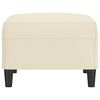 vidaXL Taburet, crem, 70x55x41 cm, piele ecologică