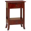 vidaXL Masă de consolă Maro 50 x 29,5 x 76 cm Lemn masiv de mahon