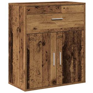 vidaXL Bufet cu sertar Lemn vechi 60 x 31 x 70 cm Lemn compozit