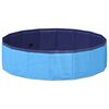 vidaXL Piscină pliabilă pentru c&acirc;ini albastru 80 x 80 x 20 cm PVC