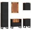 vidaXL Set mobilier de baie, 5 piese, lemn masiv de acacia