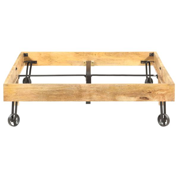 vidaXL Cadru de pat, 120 x 200 cm, lemn masiv de mango