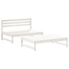 vidaXL Set mobilier relaxare grădină, 2 piese, alb, lemn masiv de pin