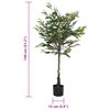 vidaXL Ficus artificial 480 de frunze 130 cm verde