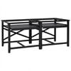vidaXL Suport pentru mașina de spălat 2 pcs Negru 120 x 56 x 52 cm