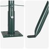 vidaXL Stâlpi de Gard Manual 7 pcs Verde Ø32mm 150 cm Oțel galvanizat