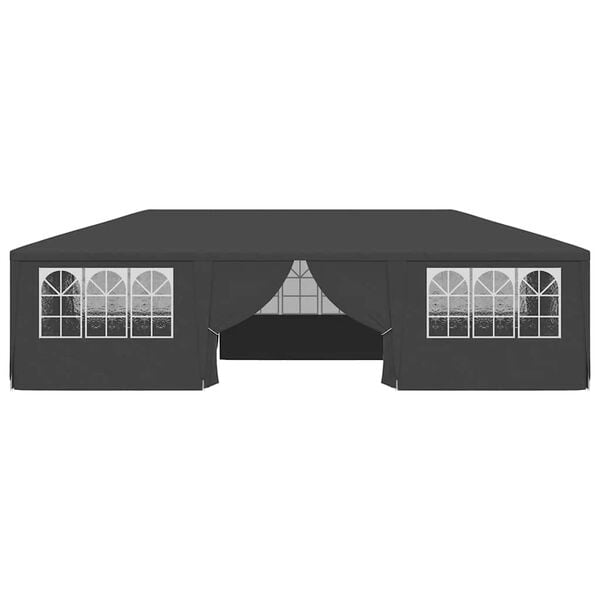 vidaXL Cort petrecere profesional pereți laterali antracit 4x9m 90g/m²