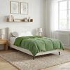 vidaXL Duvet complet pe tot parcursul anului Patos Verde 155 x 220 cm