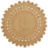 vidaXL Covor de zonă natural &Oslash; 240 cm Iută
