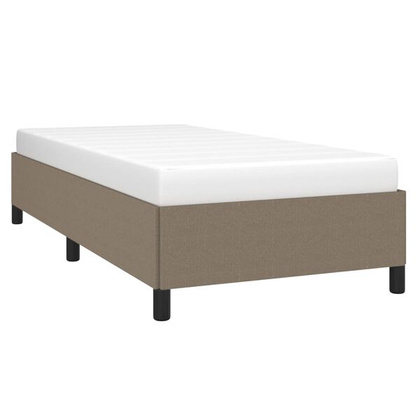 vidaXL Cadru de pat fără saltea Taupe 80x200 cm țesătură