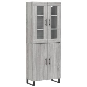 vidaXL Dulap &icirc;nalt, gri sonoma, 69,5x34x180 cm, lemn compozit