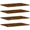vidaXL Rafturi perete 4 buc. stejar fumuriu 60x40x1,5 cm lemn compozit