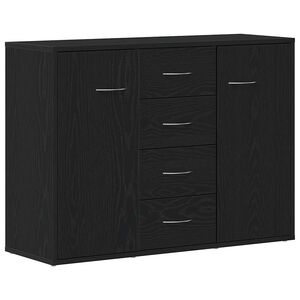 vidaXL Bufetă, stejar negru, 88x30x64 cm, lemn prelucrat