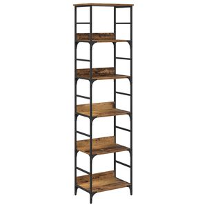 vidaXL Raft pentru cărți 5 niveluri 50 x 33 x 188,5 cm Lemn prelucrat