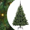 vidaXL Brad de Crăciun artificial cu 150 LED Verde 120 cm PE și PVC