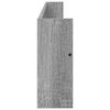vidaXL Raft pentru reviste Gri Sonoma 100 x 12 x 30 cm Lemn compozit
