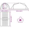 vidaXL Cort de familie tunel pentru 6 persoane, camuflaj, impermeabil