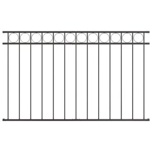vidaXL Element de gard ASSEN 163 x 100 cm Oțel Gri