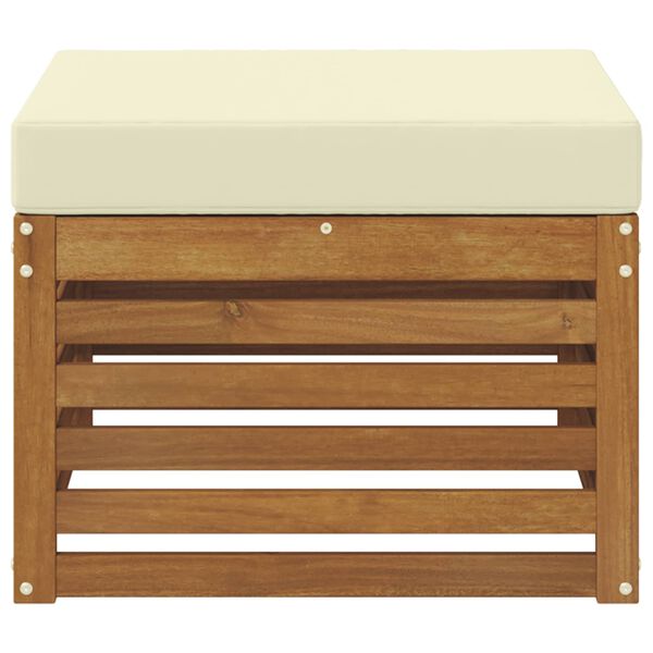 vidaXL Taburet pentru exterior Lemn Solid de Acacia natural