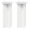 vidaXL Suport pentru plante 2 pcs Alb foarte lucios Lemn prelucrat