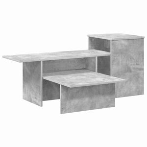 vidaXL Masă de consolă Gri din beton 91,5 x 35 x 38,5 cm
