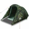 vidaXL Cort de camping tunel pentru 3 persoane, camuflaj, impermeabil