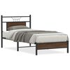 vidaXL Cadru pat fără saltea, stejar maro 75x190 cm lemn prelucrat