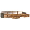vidaXL Set de canapele de exterior 6 buc. natural Lemn Solid de Acacia