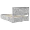 vidaXL Cadru de pat cu sertar cu headboard cu depozitare Lemn compozit