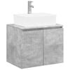 vidaXL Set de mobilier pentru baie Gri Beton Lemn prelucrat