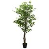 vidaXL Arbore ficus artificial 1260 de frunze 200 cm verde
