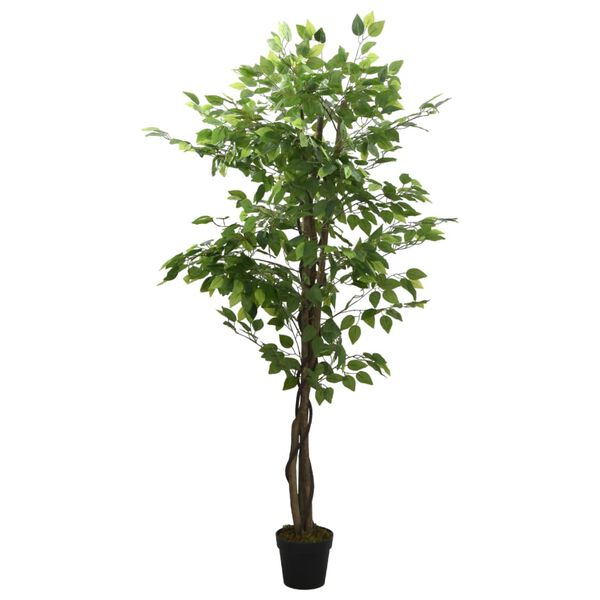vidaXL Arbore ficus artificial 1260 de frunze 200 cm verde