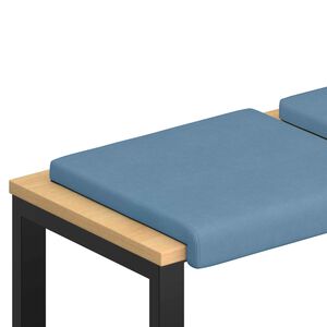 vidaXL Perna pentru bancă 2 buc. cord albastru Ad&acirc;ncime 35 cm