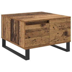 vidaXL Masă de cafea Lemn Vechi 55 x 55 x 36,5 cm Lemn prelucrat