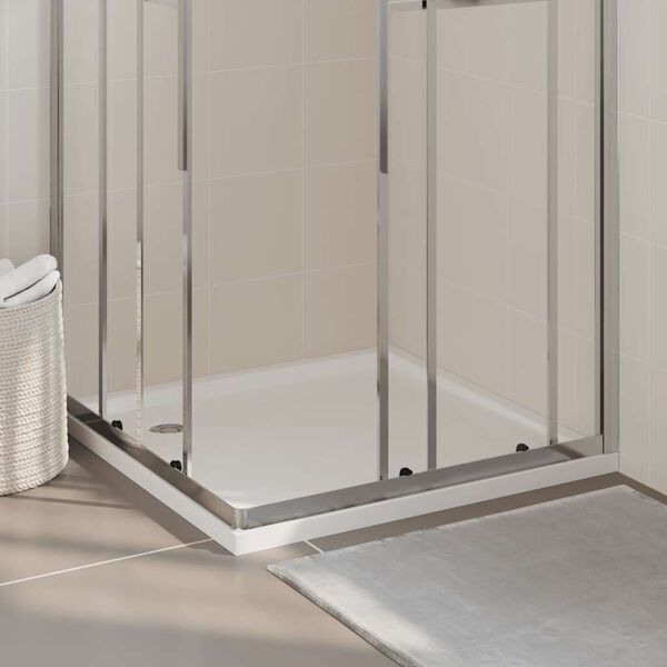 vidaXL Cădiță de duș pătrată din ABS, 90x90 cm