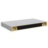 vidaXL Rafturi de perete suspendate 2 buc. gri beton 40x23x3,8 cm MDF