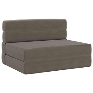 vidaXL Canapea Pat Pliabilă Gri deschis 70 x 80 x 60 cm Țesătură
