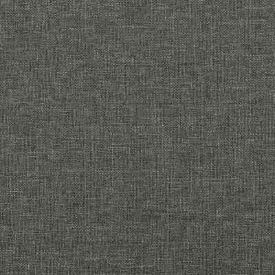 vidaXL Cadru de pat, gri închis, 200x200 cm, material textil