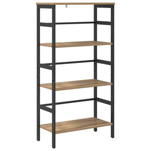 vidaXL Raft pentru cărți 3 niveluri 60 x 29,5 x 115 cm Lemn prelucrat